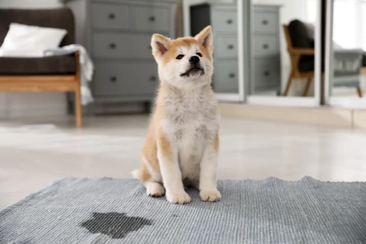 Dog with urinary issues