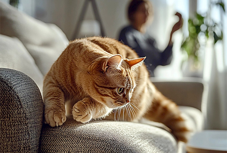 Cat with behavioral issues