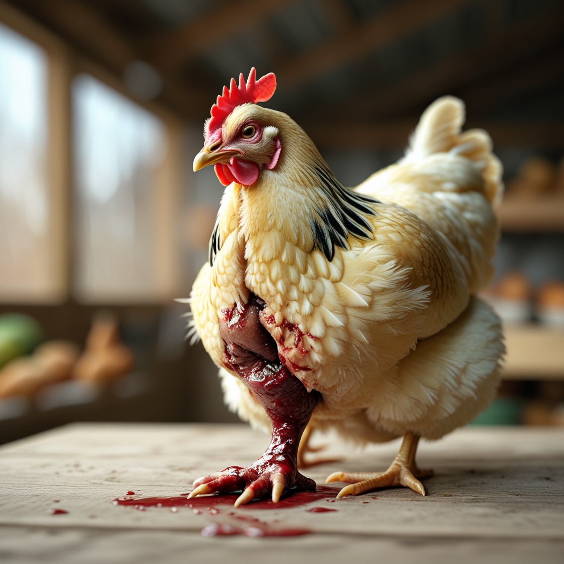 Chicken with bumblefoot