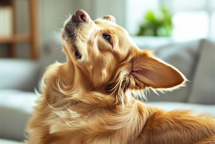Dog with itching problem