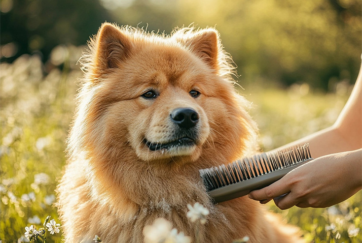 Dog with shedding issues